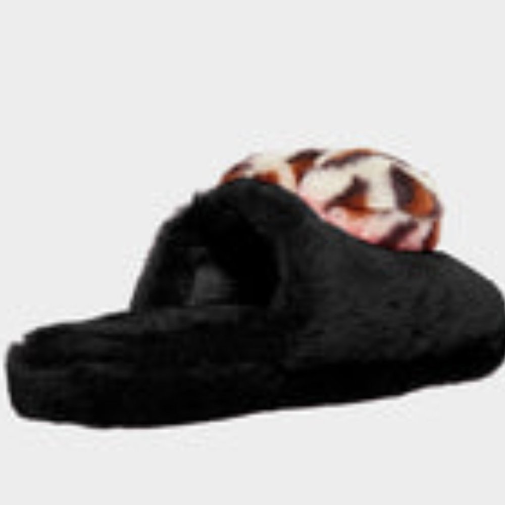 BETSEY JOHNSON ANIMAL PRINT HEART SLIPPERS NWT - Picture 6 of 6
